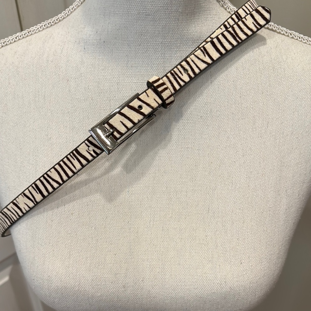 Elegant Zebra Print Women's Belt